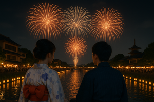 🎆 Guide complet des feux d’artifice au Japon (花火大会 – Hanabi Taikai)